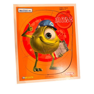 MONSTERS INC. Mike Witkowski. Playskool. Disney Pixar 7 piece Mike Puzzle